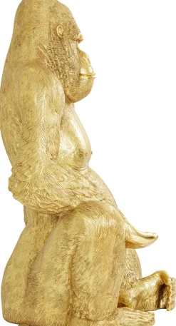 Dekoracja Stojąca Gorilla XL 130x180 Cm Złota