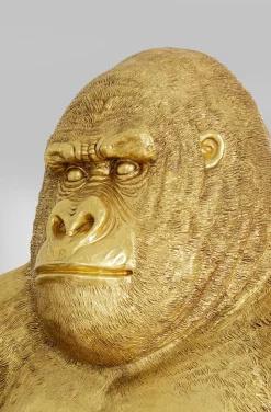 Dekoracja Stojąca Gorilla XL 130x180 Cm Złota