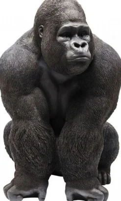Dekoracja Stojąca Gorilla Front 90x107 Cm Czarna