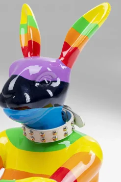 Dekoracja Stojąca Sitting Rabbit Rainbow 60x80 Cm Kolorowa