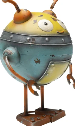 Dekoracja Stojąca Stalowa Postarzana Robot Rudiger 32 Cm