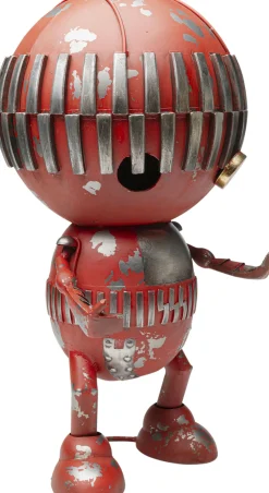 Dekoracja Stojąca Stalowa Postarzana Robot Karl 59 Cm
