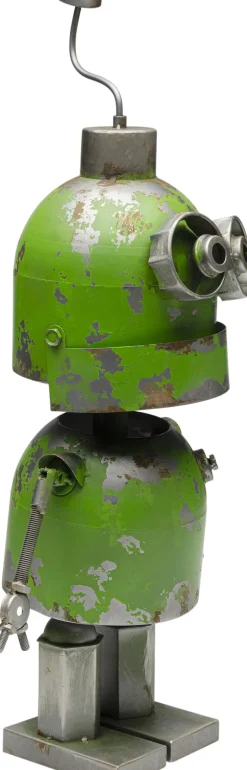Dekoracja Stojąca Stalowa Postarzana Robot Peter 71 Cm