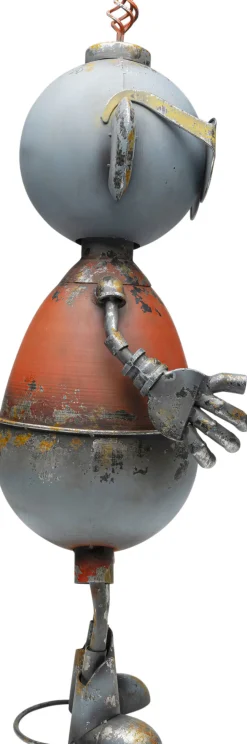 Dekoracja Stojąca Stalowa Postarzana Robot Anthony 92 Cm