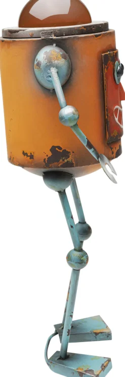 Dekoracja Stojąca Stalowa Postarzana Robot Sunny 52 Cm