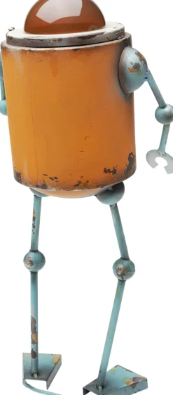 Dekoracja Stojąca Stalowa Postarzana Robot Sunny 52 Cm