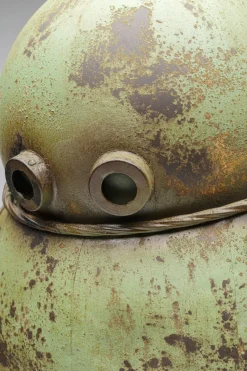 Dekoracja Stojąca Stalowa Postarzana Robot Lamy 84 Cm