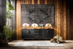 Dekoracja Stojąca Turtle XL 95x43 Cm Złota