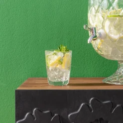 Dyspenser Do Napojów Szklany Transparentny Ananas Ø26x50 Cm