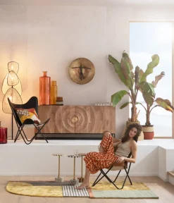 Dywan Kolorowy Wełna I Wiskoza 170x240 Cm