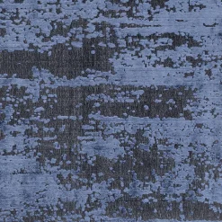 Dywan Prostokątny Niebieski Wiskoza I Bawełna 170x240 Cm