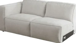 Element Modułowy Z Podłokietnikiem Kremowy Lewy 165 Cm