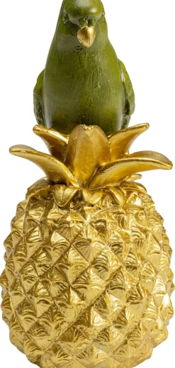 Figurka Dekoracyjna Ananas Parrot 11x14 Cm Zielono-złota