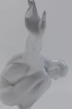 Figurka Dekoracyjna Athlet 43x29 Cm Biała