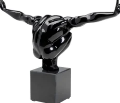 Figurka Dekoracyjna Athlet 43x29 Cm Czarna