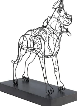 Figurka Dekoracyjna Attack Dog 31x36 Cm Czarna