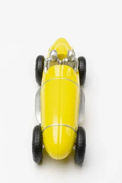 Figurka Dekoracyjna Auto Wyścigowe żółte 26 Cm