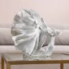 Figurka Dekoracyjna Betta 34x37 Cm Srebrna