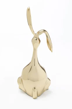 Figurka Dekoracyjna Bunny 26x52 Cm Złota