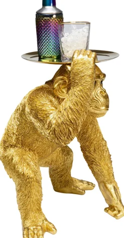 Figurka Dekoracyjna Butler Playing Chimp 45x52 Cm Złota