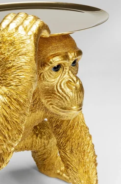 Figurka Dekoracyjna Butler Playing Chimp 45x52 Cm Złota