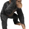 Figurka Dekoracyjna Butler Playing Chimp 45x52 Cm Czarna