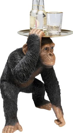 Figurka Dekoracyjna Butler Playing Chimp 45x52 Cm Czarna