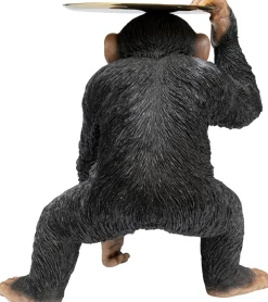 Figurka Dekoracyjna Butler Playing Chimp 45x52 Cm Czarna