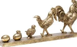 Figurka Dekoracyjna Chicken Evolution 58x28 Cm Złota