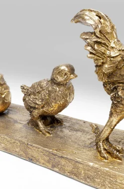 Figurka Dekoracyjna Chicken Evolution 58x28 Cm Złota