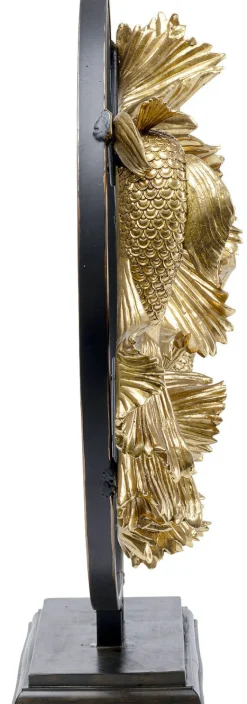 Figurka Dekoracyjna Dancing Betta Fishes 58x65 Cm Złota