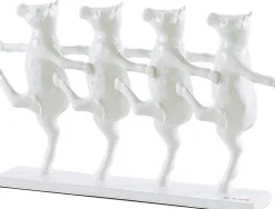 Figurka Dekoracyjna Dancing Cows 40x23 Cm Biała