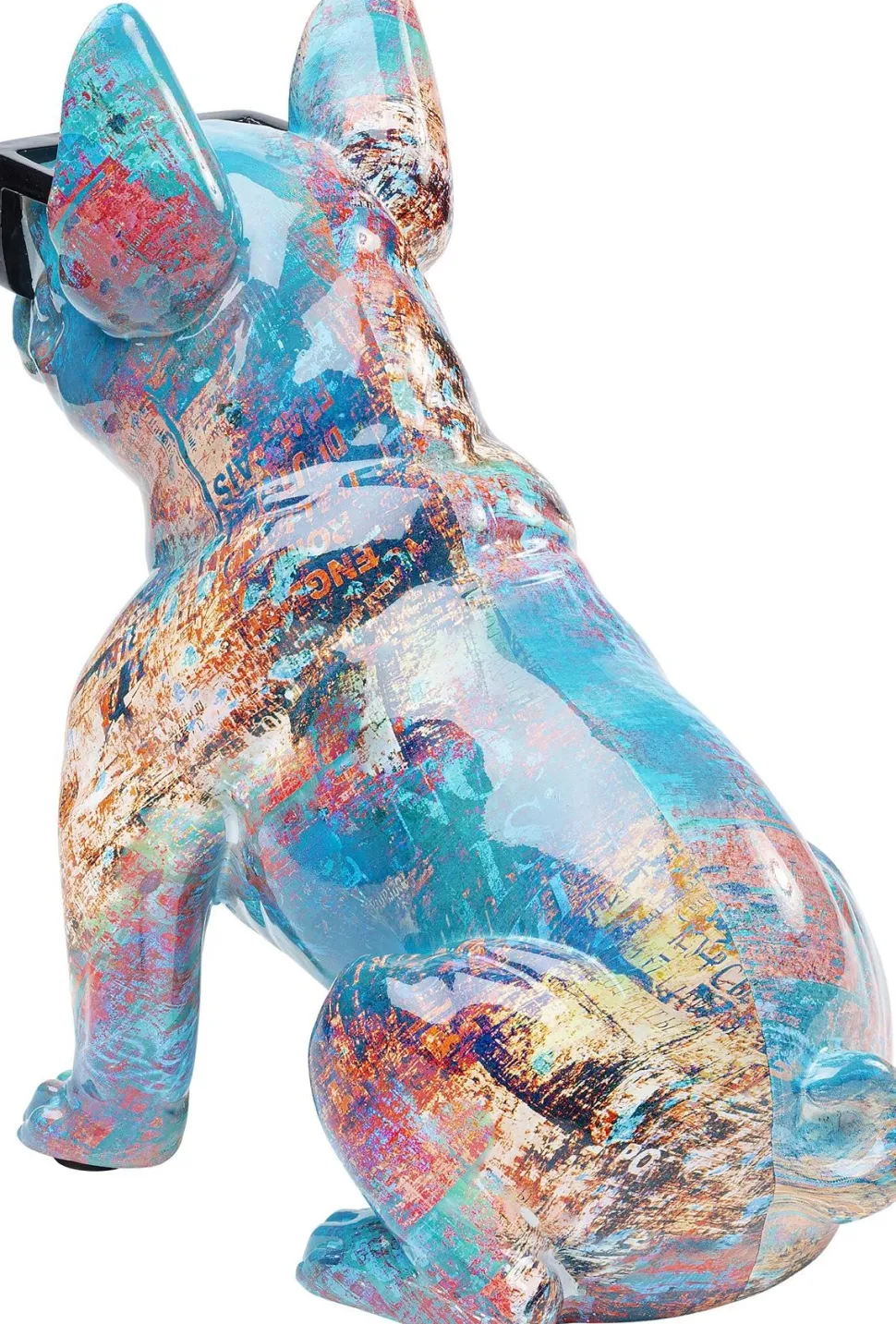 Figurka Dekoracyjna Dog Of Sunglass 30x37 Cm Kolorowa