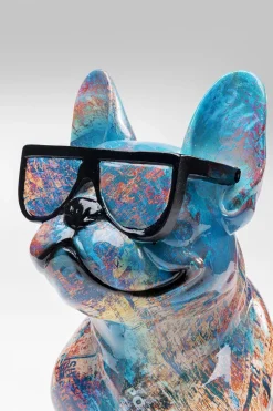 Figurka Dekoracyjna Dog Of Sunglass 30x37 Cm Kolorowa