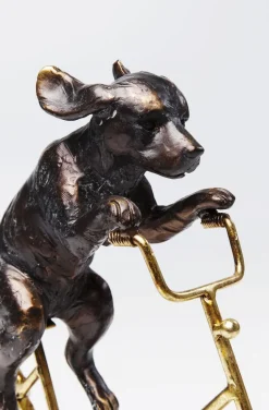 Figurka Dekoracyjna Dog With Bicycle 44x36 Cm