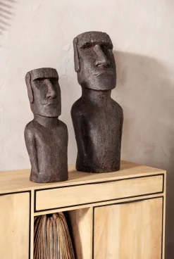 Figurka Dekoracyjna Easter Island 80 Cm Szara