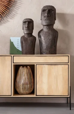 Figurka Dekoracyjna Easter Island 80 Cm Szara