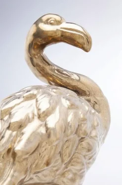 Figurka Dekoracyjna Flamingo Front 26x51 Złota