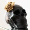 Figurka Dekoracyjna Flower Skull 24x22 Cm