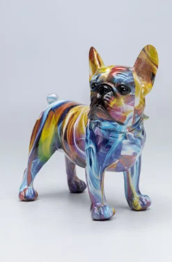 Figurka Dekoracyjna Frenchie 24x22 Cm Kolorowa