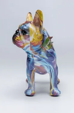 Figurka Dekoracyjna Frenchie 24x22 Cm Kolorowa