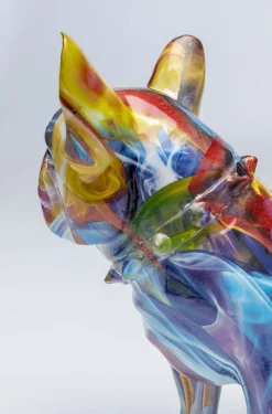 Figurka Dekoracyjna Frenchie 24x22 Cm Kolorowa