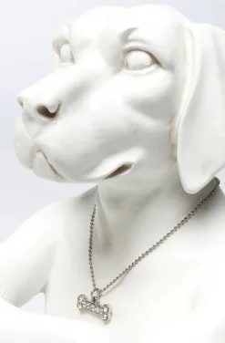 Figurka Dekoracyjna Gangster Dog 26x33 Cm Kremowa