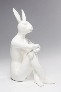 Figurka Dekoracyjna Gangster Rabbit 26x39 Cm Biała