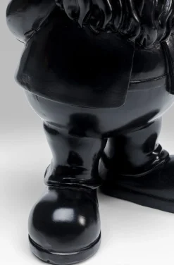 Figurka Dekoracyjna Gnome Standing 10x30 Cm Czarno-złota