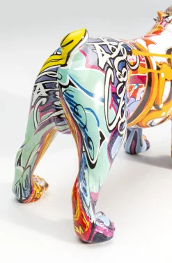 Figurka Dekoracyjna Grafitti Dog 24x22 Cm Kolorowa