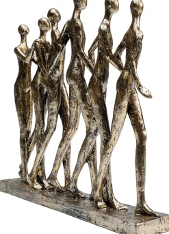 Figurka Dekoracyjna Hand In Hand 30x27 Cm Złota