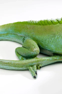 Figurka Dekoracyjna Jaszczurka Zielona 35 Cm