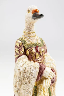 Figurka Dekoracyjna Kolorowa Dama Kaczka 16x31 Cm