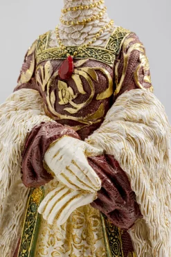 Figurka Dekoracyjna Kolorowa Dama Kaczka 16x31 Cm